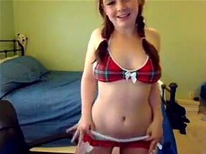 immature hottie strips on a webcam